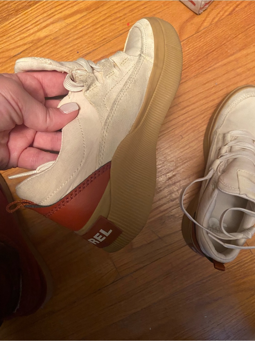 SOREL Women's Cream Sneakers - Picture 2 of 6
